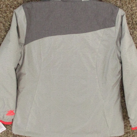 ZeroXposur Jacket Girls XL Heather Gray Fleece Midweight Hooded Winter Coat‎ NWT - Picture 4 of 13